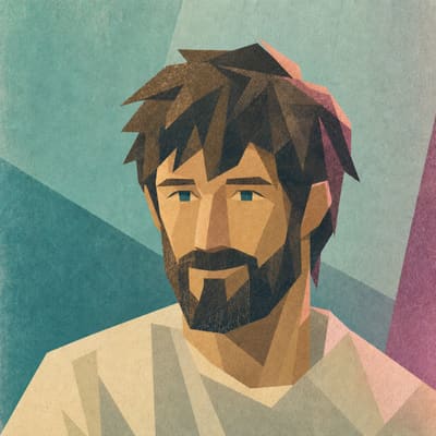 Portrait illustration of Stefan Eckner